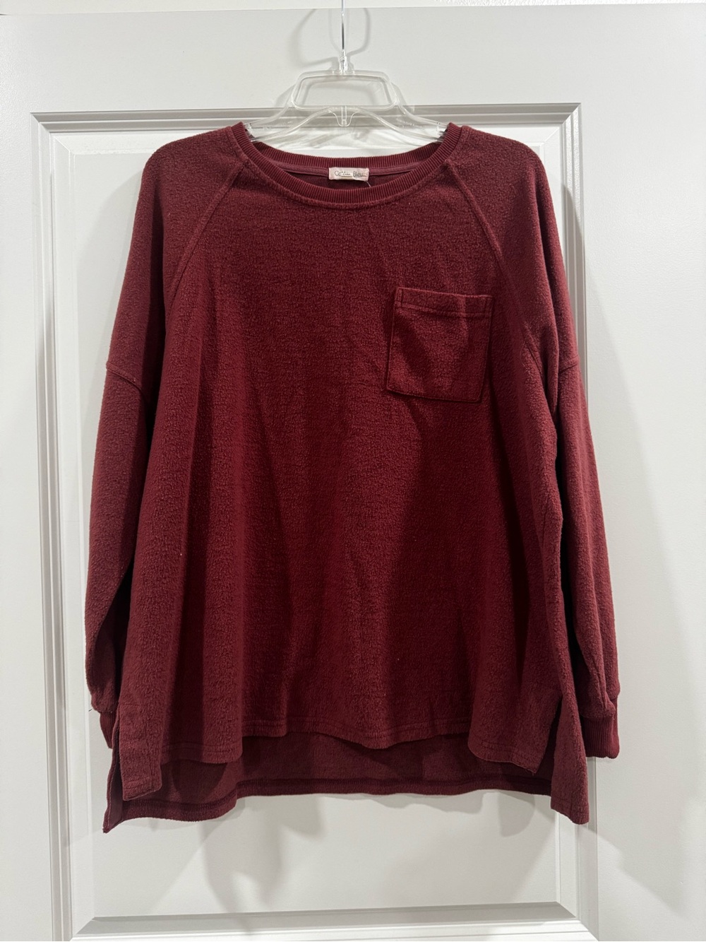 Cotton Bleu Sweatshirt (Deep Wine)